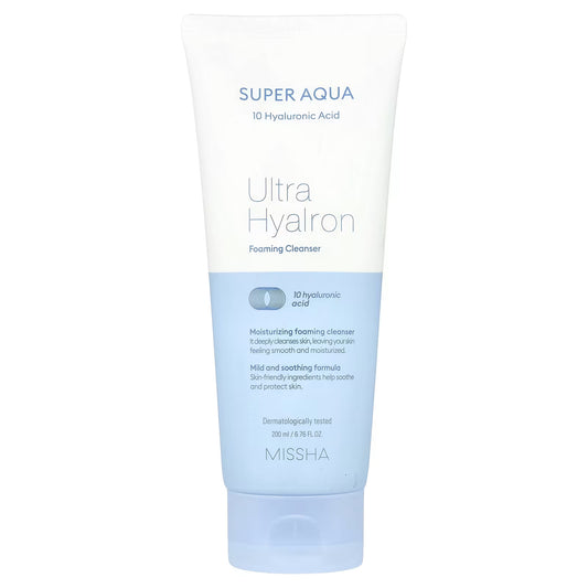 MISSHA Super Aqua Ultra Hyalron Foaming Cleanser (200ml)