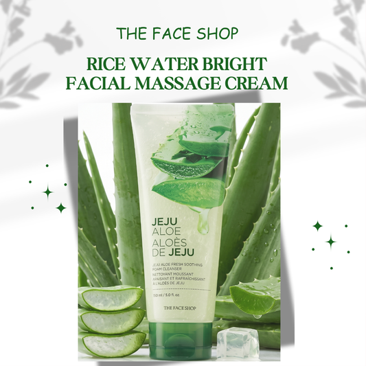 The Face Shop Jeju Aloe Fresh Soothing Foam Cleanser (150ml)