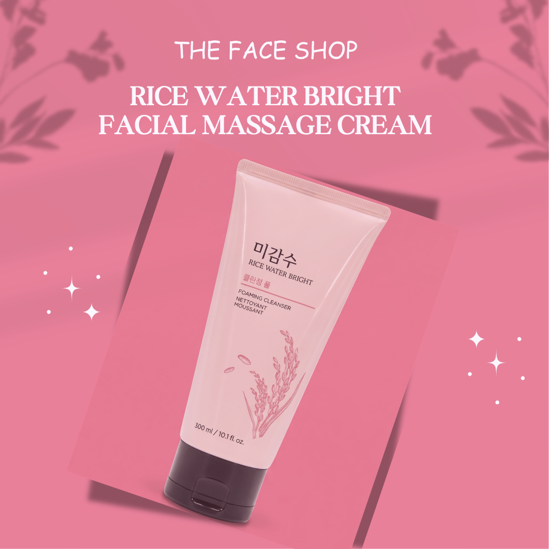 The Face Shop Rice Water Bright Foaming Cleanser (150ml)